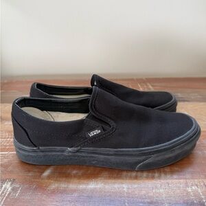 Vans All Black Slip-On Shoes